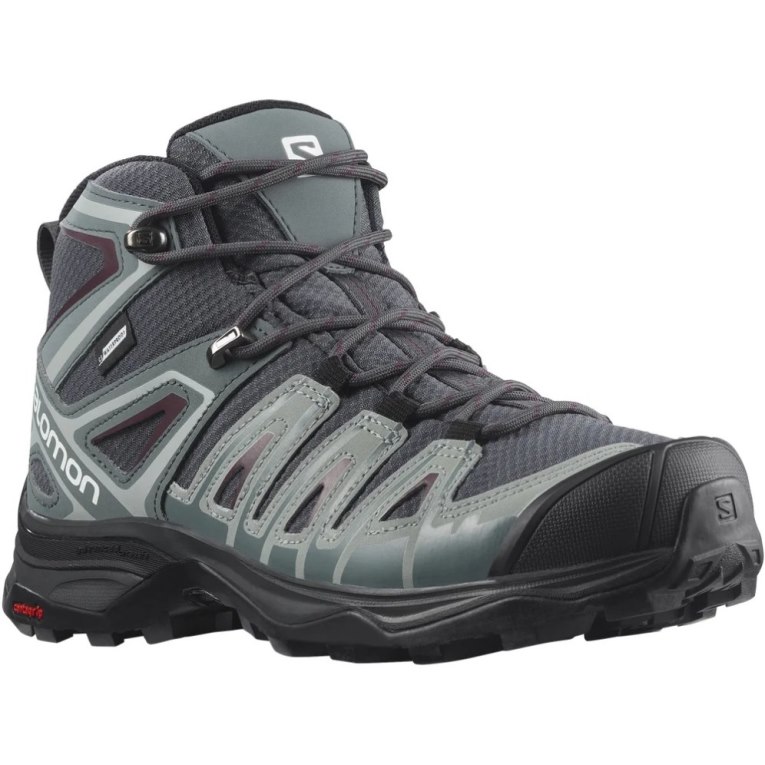 Botas Caminhada Salomon X Ultra Pioneer Mid CSWP Feminino Cinzentas Escuro | PT U86723